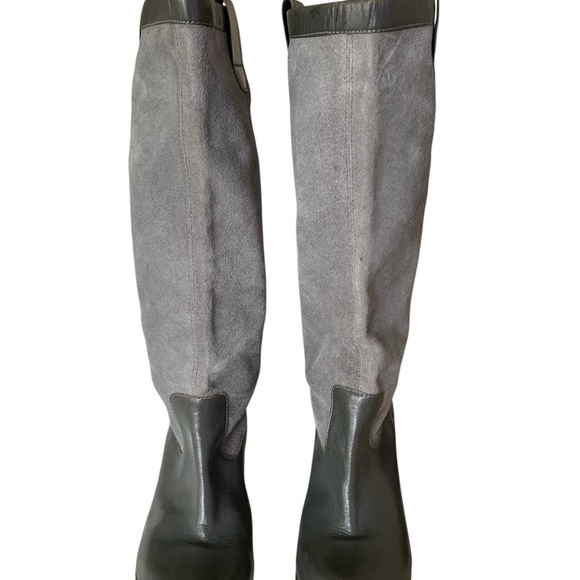 Dr. Martens Gray and Dark Green Over the Knee Boots - Picture 1 of 7